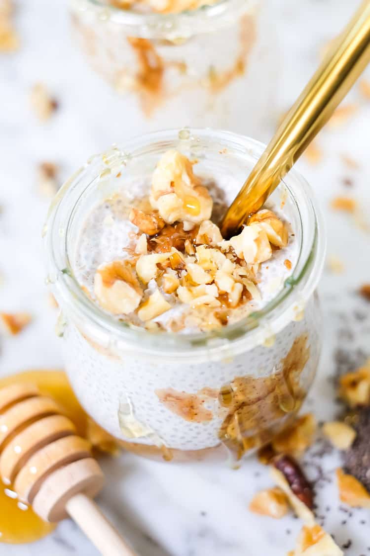  PB  Banana Coconut Milk Chia Pudding  Paleo  - 31