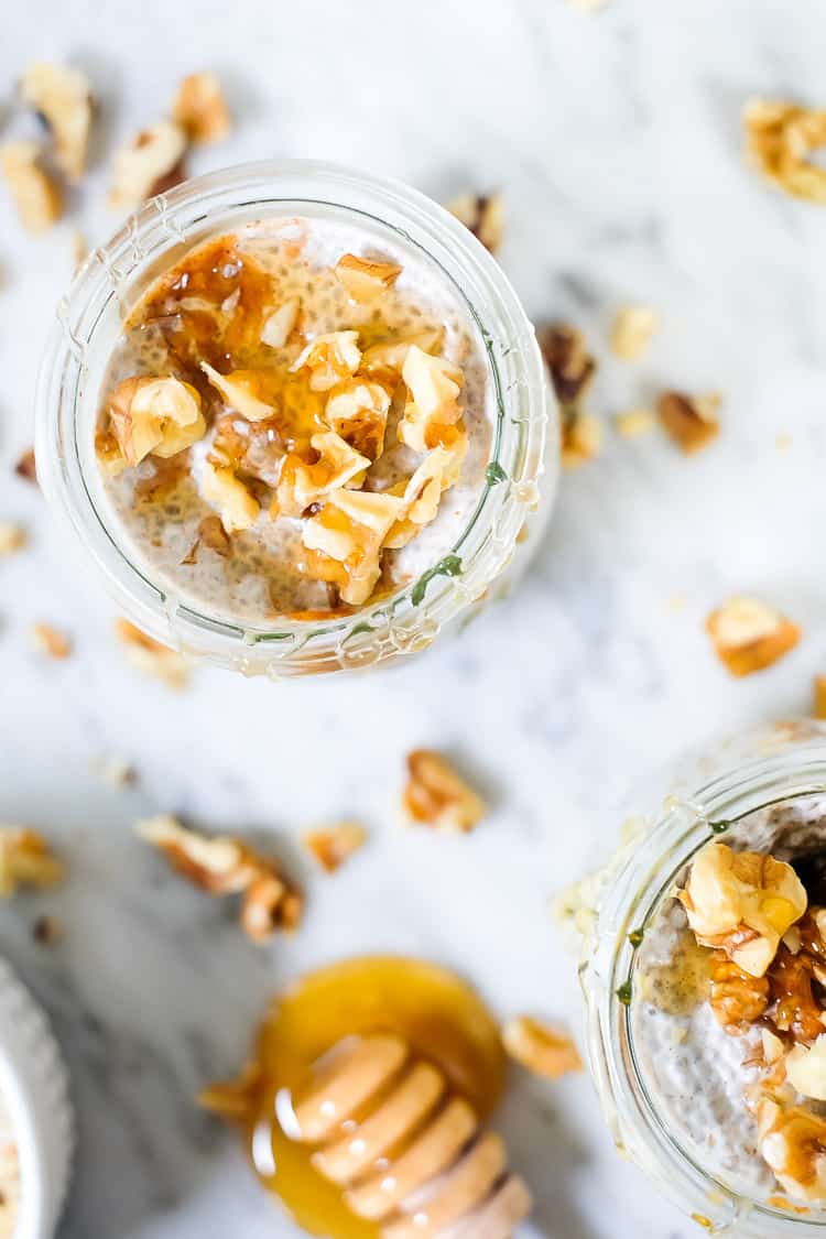 Paleo and Whole30 make ahead breakfasts, meals, snacks, pretty much everything we possibly can is our jam! This Paleo "PB&J" coconut milk chia pudding is not only super easy to make but also quite delicious! There are also instructions in the recipe to make it Whole30 compliant if that's your thing! #paleo #whole30option #realfood #makeahead #chiapudding | realsimplegood.com