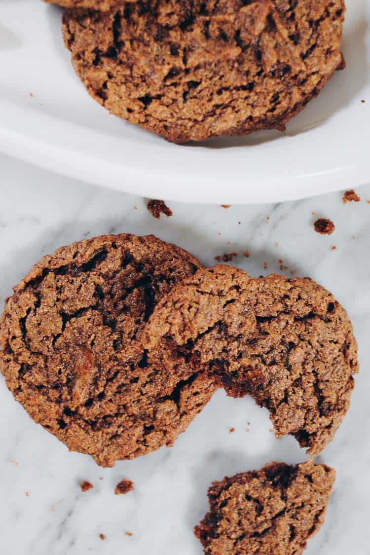 Hurry! Go make a batch of these Paleo Chai Spiced Cookies! They're quick and easy to whip up and make your house smell all festive and cozy! Gluten-Free , Dairy-Free, Egg-Free + Refined Sugar-Free. | realsimplegood.com