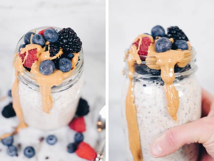 Only recently have we gotten on the overnight oats bandwagon. And since then, we are freaking obsessed and have made these Paleo overnight oats like 3 or 4 times in the past 2 weeks. They're kind of addicting and able to be made Whole30 compliant too! #paleo #whole30 #easy #overnightoats | realsimplegood.com