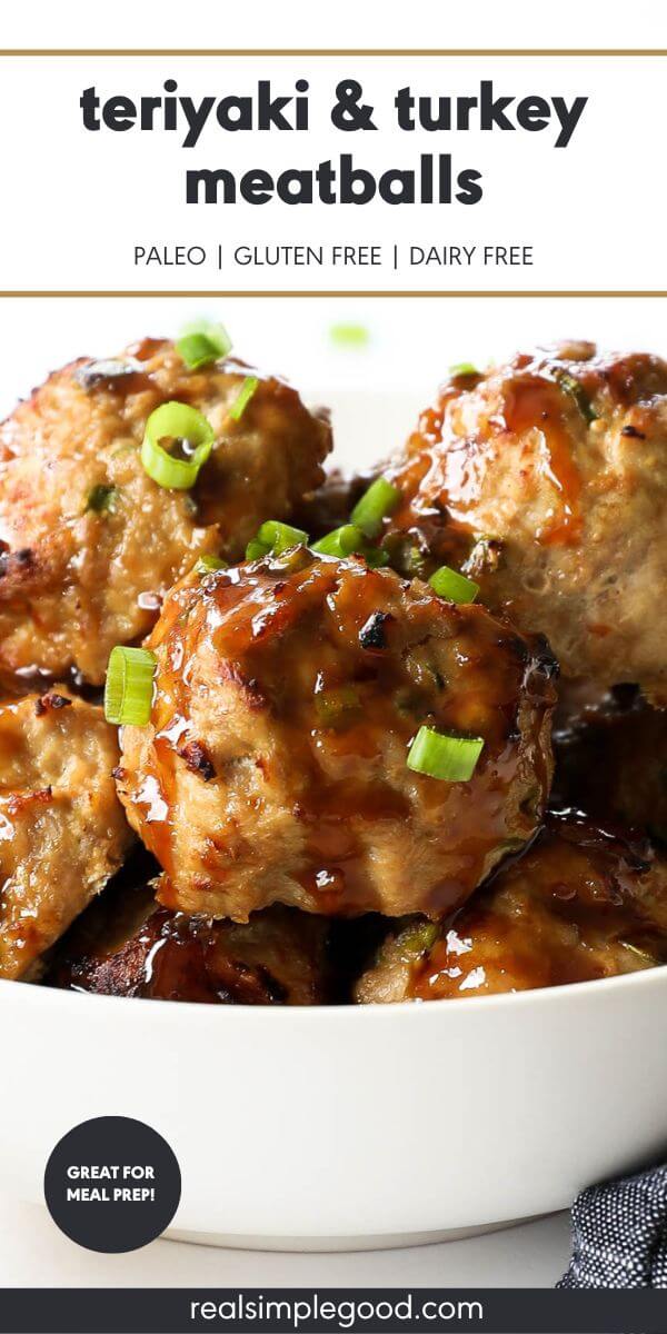 Paleo Teriyaki & Turkey Meatballs (Gluten Free)