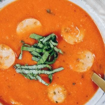 Paleo Tomato Basil Soup With Sausage  Whole30  - 40