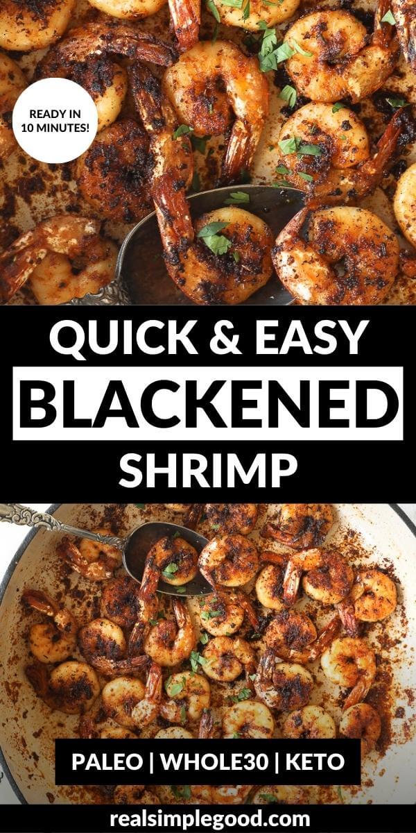 Quick & Easy One Pan Blackened Shrimp