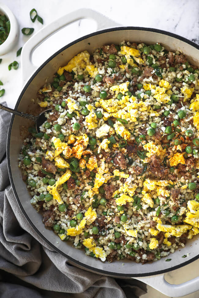 Quick  Easy Keto Cauliflower Fried Rice - 77