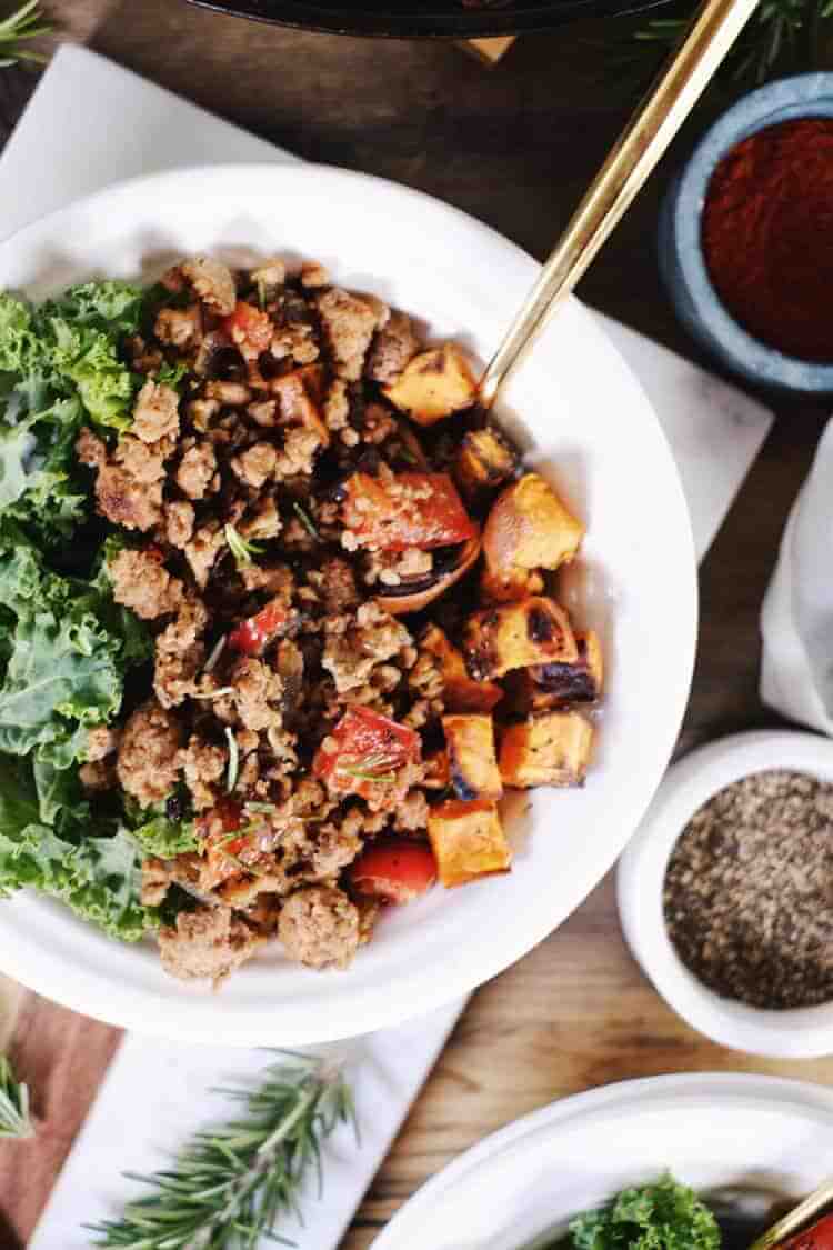 Rosemary Sausage and Sweet Potato Hash  Paleo  GF   Whole30  - 39