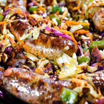 Sausage and Cabbage Skillet  Paleo  Whole30   Keto  - 23