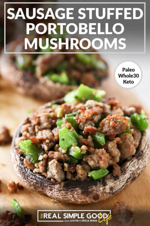 Easy Pork Sausage-Stuffed Portobello Mushrooms