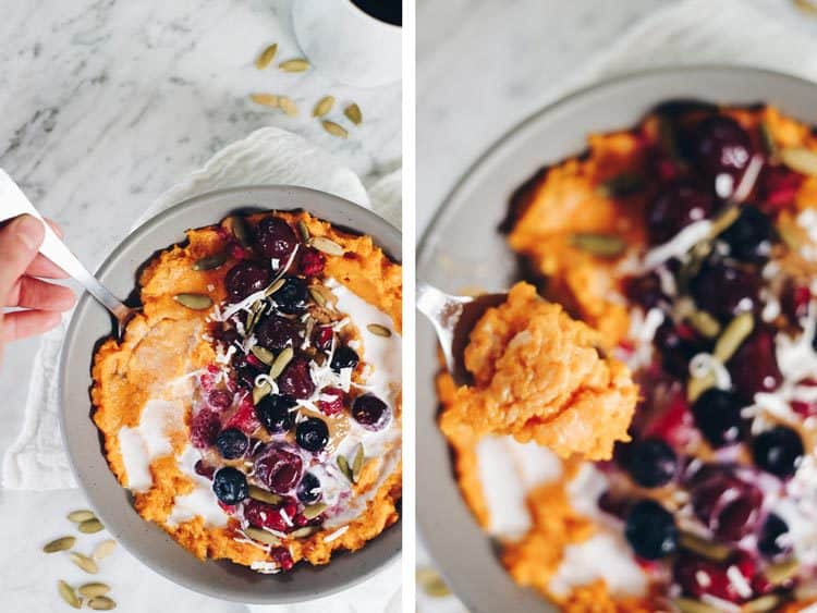 Simple Sweet Potato Porridge  Paleo  - 90