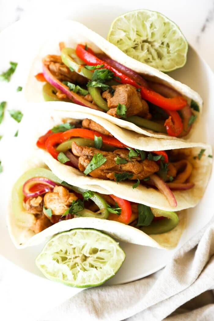 Sizzling Skillet Chicken Fajita Tacos - 48