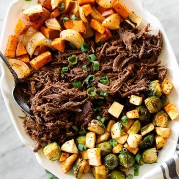 Slow Cooker Beef Pot Roast with Vegetables  Paleo   Whole30  - 46