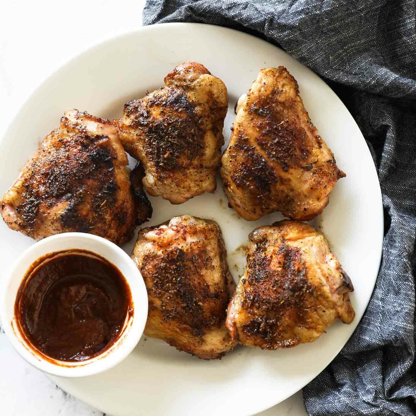 Smoked Chicken Thighs (Crispy Skin, Reverse Sear) Real Simple Good