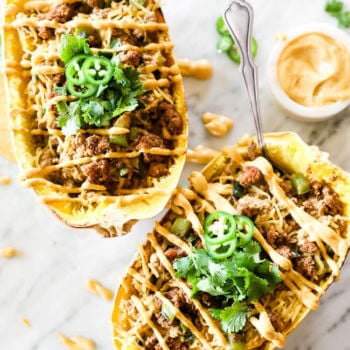 Taco Stuffed Spaghetti Squash  Paleo   Whole30  - 89