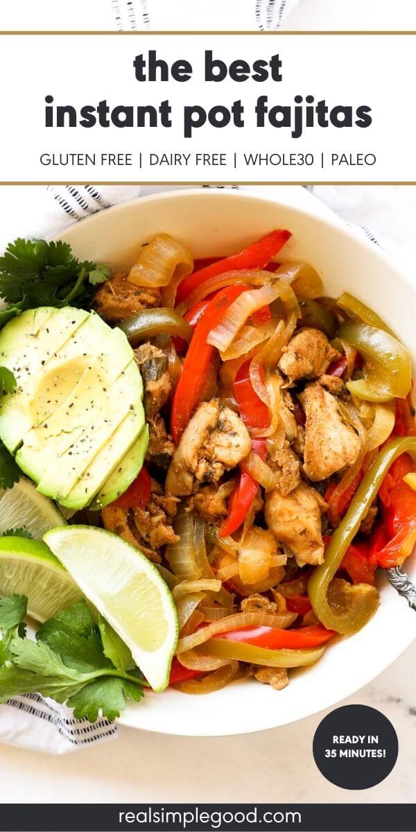 Frozen chicken fajitas online instant pot