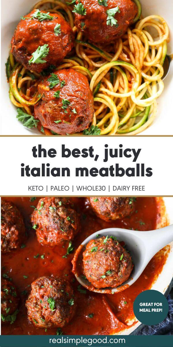 The Best Tender & Juicy Keto Italian Meatballs