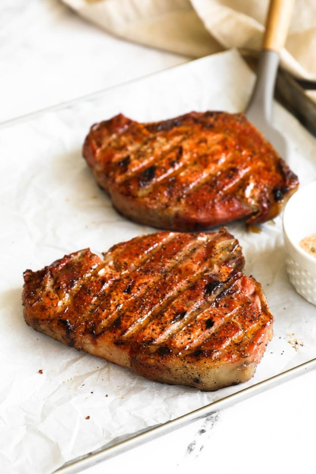 Easy Traeger Smoked Pork Chops (Reverse Sear) - Real Simple Good