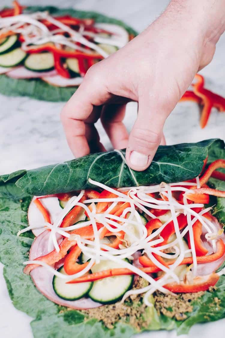 We love a tasty wrap recipe, and especially one that is both flavorful and filling. These turkey collard green wraps are exactly that - super delicious and satisfying, too! They are Paleo with options to make them Whole30 compliant too! #paleo #whole30 #easyrecipe | realsimplegood.com