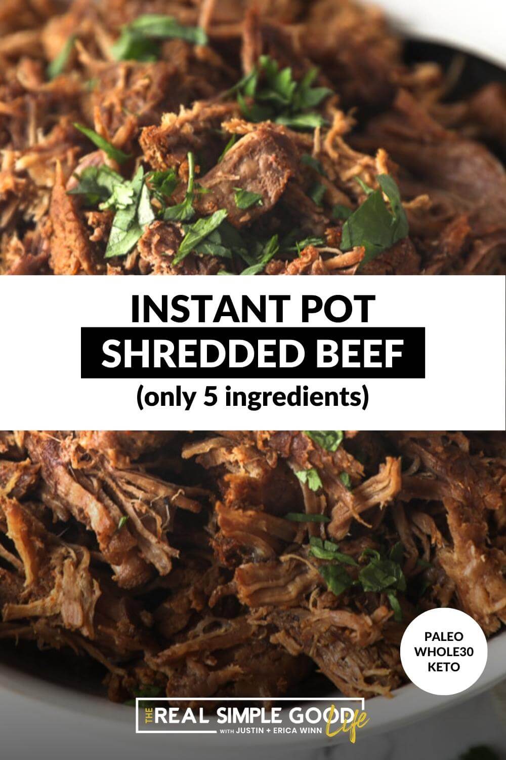 Versatile, 5-Ingredient Instant Pot Shredded Beef